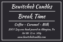 Load image into Gallery viewer, 100% Soy wax candle hand poured in our USA made glass jars using premium fragrance oils cotton wicks with hints of Coffee, Caramel, Vanilla