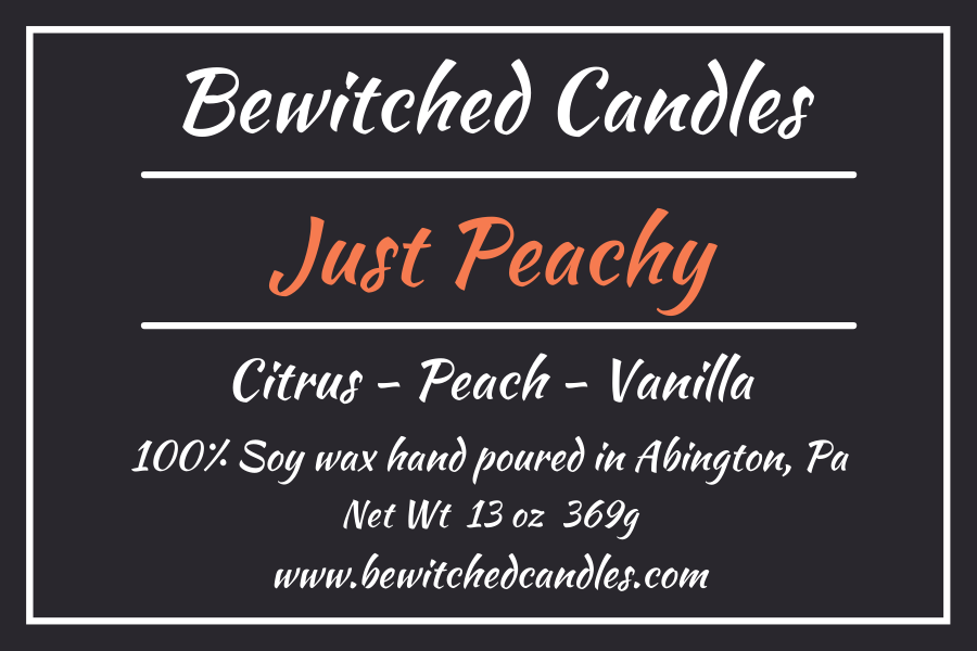 100% Soy wax candle hand poured in our USA made glass jars using premium fragrance oils cotton wicks with hints of Citrus, Peach, Vanilla