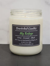 Load image into Gallery viewer, 100% Soy wax candle hand poured in our USA made glass jars using premium fragrance oils cotton wicks with hints of Citrus, Coconut, Musk