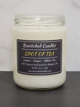 Load image into Gallery viewer, 100% Soy wax candle hand poured in our USA made glass jars using premium fragrance oils cotton wicks with hints of Lemon, Ginger, White Tea