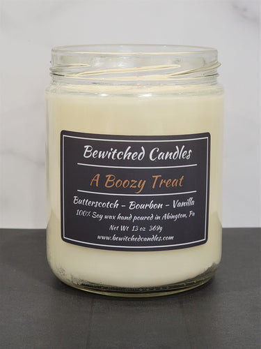 100% Soy wax candle hand poured in our USA made glass jars using premium fragrance oils cotton wicks with hints of Butterscotch, Bourbon, Vanilla