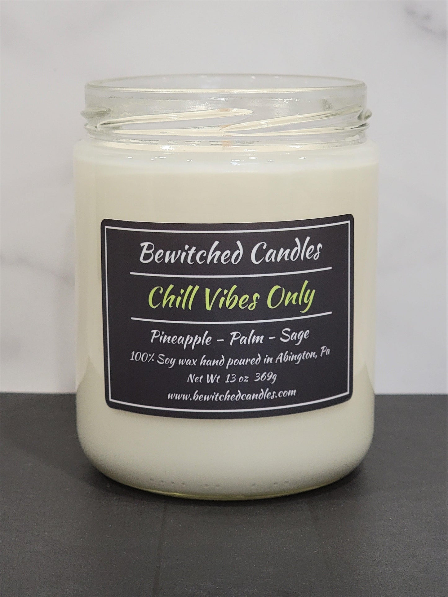 100% Soy wax candle hand poured in our USA made glass jars using premium fragrance oils cotton wicks with hints of Pineapple, Palm, Sage