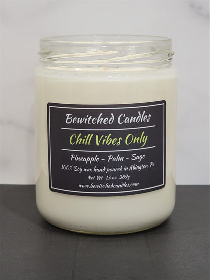 100% Soy wax candle hand poured in our USA made glass jars using premium fragrance oils cotton wicks with hints of Pineapple, Palm, Sage