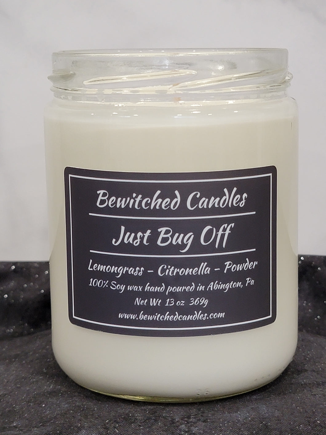 100% Soy wax candle hand poured in our USA made glass jars using premium fragrance oils cotton wicks with hints of Lemon Peel, Camphor, Lemon Grass, Powder