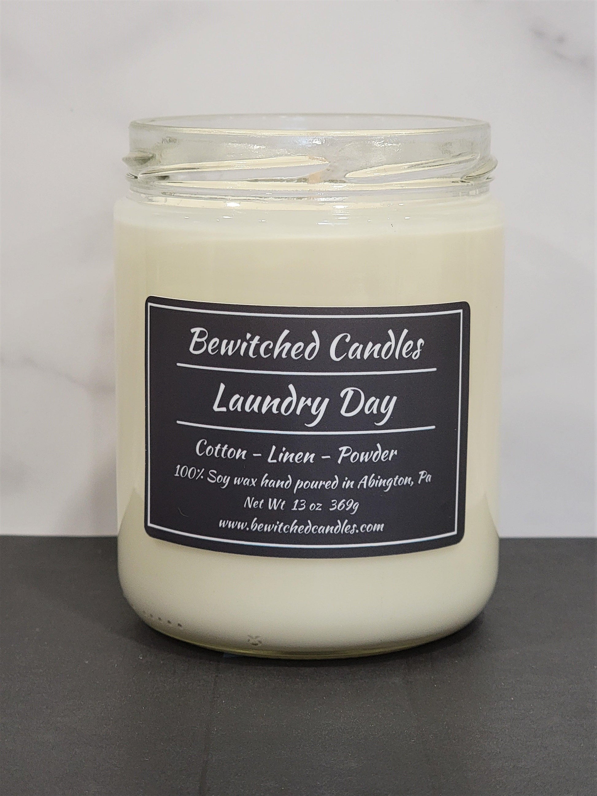 100% Soy wax candle hand poured in our USA made glass jars using premium fragrance oils cotton wicks with hints of Cotton, Linen, Powder